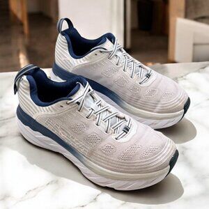 Hoka One One Bondi 6 Women's Size 9.5 Running Shoes Gray 1019272LRNC